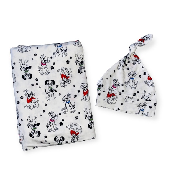 🐾NIB 101 Dalmatian Bamboo Swaddle Set🐾 - Picture 9 of 10